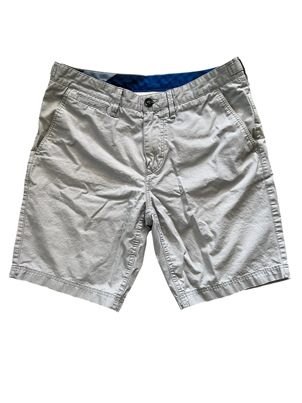 Burberry Brit Chino SHORTS Pockets 100% Cotton Golf Gray Men’s Size 30